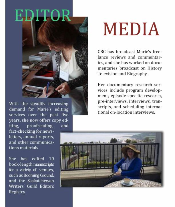 About Marie's editing