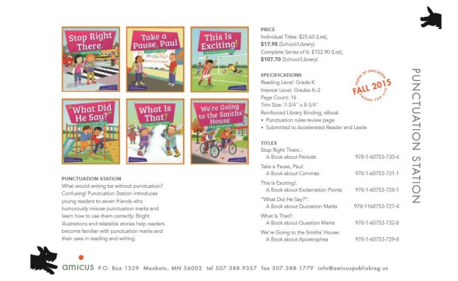 Amicus Punctuation Station series